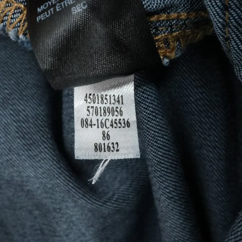 Chicos Jeans 3 Womens XL 16 Wide Leg Cropped Blue Stretch Denim Black Label - Picture 14 of 14